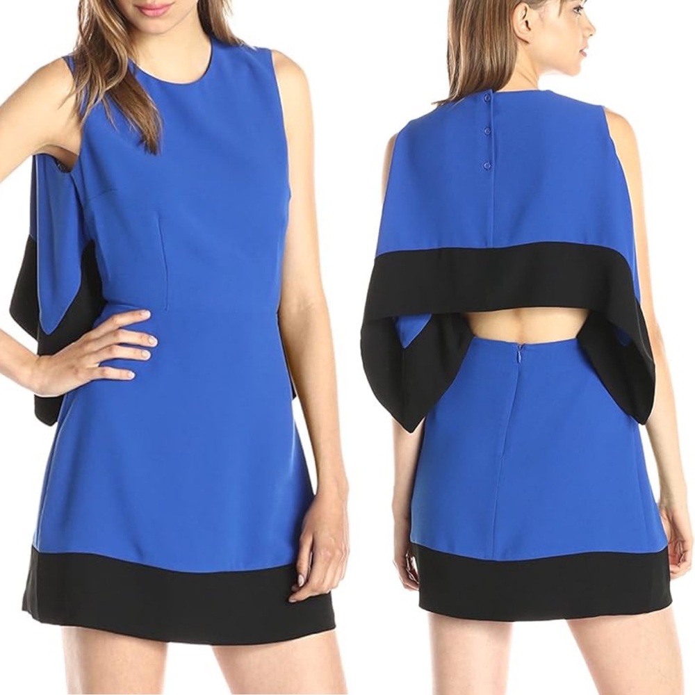 French Connection Women's ARO Crepe Dress Sleeveless Shift Style Mini